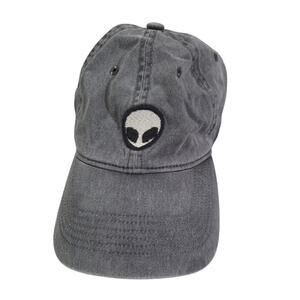 Alien Head Embroidered Adjustable Hat Cap Brandy Melville j Galt Distressed